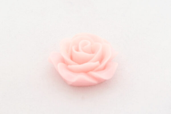 Rose aus Kunstharz Rosa, 20mm
